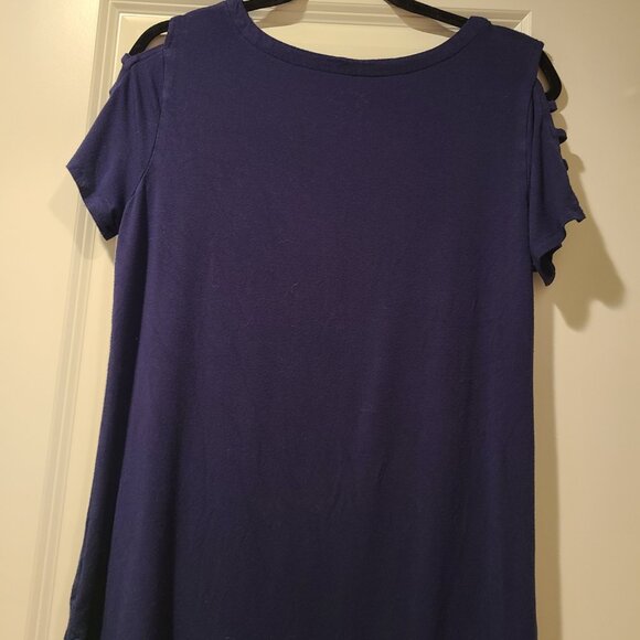 Hard Rock Boston Women's T-Shirt, Sexy Cut sleeves Large - Picture 2 of 4